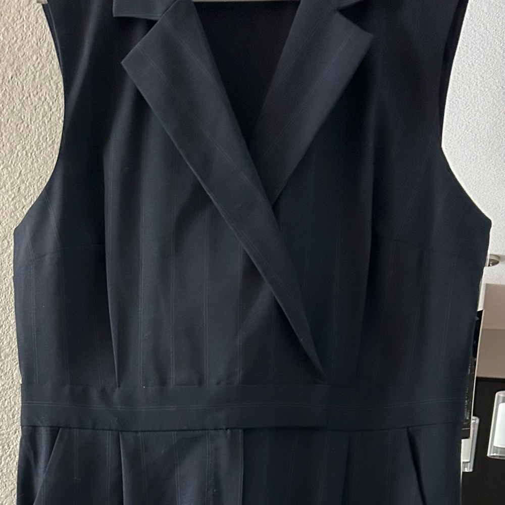Antonio Melani Navy pinstripe Jumpsuit size 12